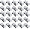 25 Stück Edelstahl Drahtklemme,Starke Silber Metall Kabelclips,Verzinkt Solarmodul Kabelklemmen,Anti-Rost Kabelhalter,Edelstahl Rostfreier Stahl Feder Kabelhalter für Anhänger,für Leitungen,Kabel