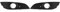 Rejilla Delantera Para Vauxhall Para Opel Para Astra H 2007-2012 1400409 1400410 Luz Antiniebla Delantera Para Coche Parrilla Cubierta Rejilla Luz Antiniebla parrilla delantera de coche(A Pair)