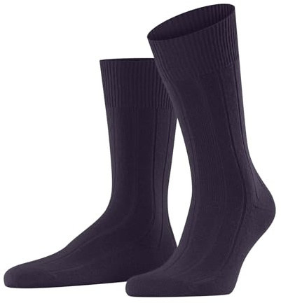 FALKE Men's Lhasa Rib M So Wool Cashmere Plain 1 Pair Socks, Red Wineberry 8761, 8.5-11