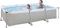 Crystal 10Ft Rectangular Steel Frame Above Ground Swimming Pool, Sturdy & Durable Frame Pool for Outdoor Fun, Spacious Garden Swimming Pool | Easy to Set Up Paddling Pool Perfect for Summer Relaxation