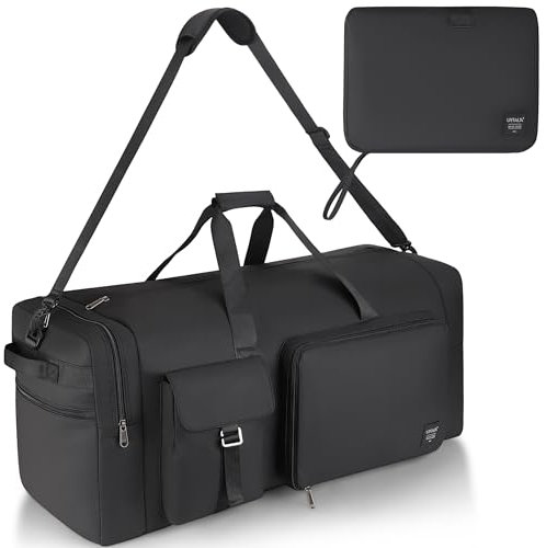 Urtala Faltbare Reisetasche für Herren & Damen, 80L Groß wasserdichte Weekender Übernachtungstasche mit Schuhfach, Handgepäck Tasche/Sporttasche