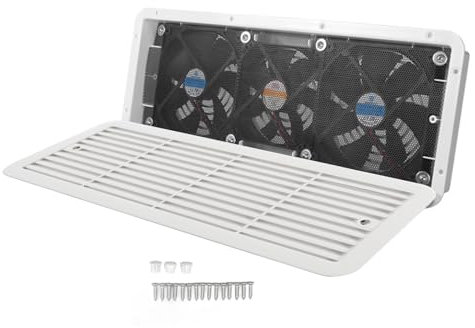Caravan Refrigerator Ventilation Fan, Caravan Conversion Accessories For Caravan Shower Room Kitchen Warehouse Lounge Air Conditioning Refrigerator and Cooker Storage Room