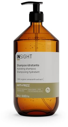 Insight Anti-Frizz Feuchtigkeitsshampoo 900 ml | für trockenes, krauses und widerspenstiges Haar | Glasverpackung
