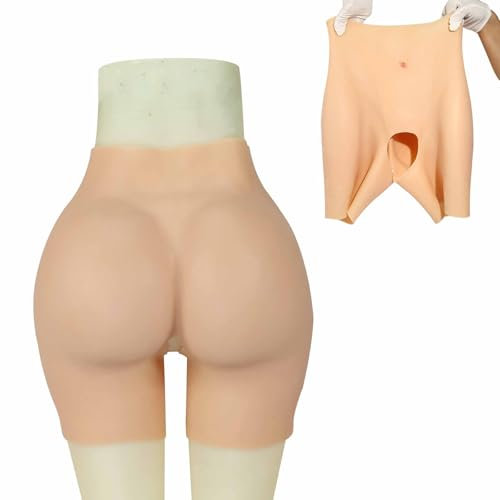 CRODRES Color 3,One Size,Silikon Po-Höschen Fake Po-Hose Po-Hüften Body Shaper Enhancer Unterwäsche gepolstert Push Up Panty