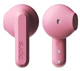 sudio A3 True Wireless Kopfhörer Kabellos Bluetooth 5.4 | Over Ear Headphones Bluetooth | Multipoint Verbindung | Schweiß- & Spritzwassergeschützt | Touch | 25h Spielzeit | USB-C Ladecase | Rosa