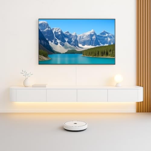 FGNIXLN TV Lowboard,120-240 cm Moderner TV Schrank Fernsehschrank für das Wohnzimmer Geeignet für das Wohnzimmer und Schlafzimmer (Weiß/LED, 220CM)