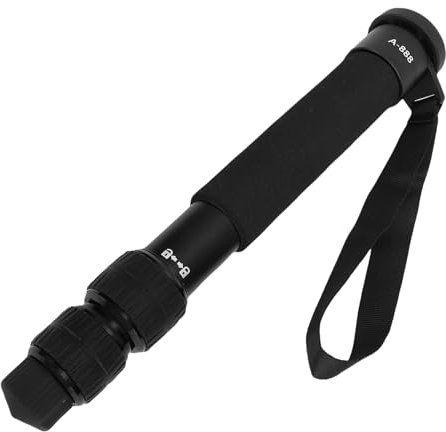 Luocute Professionelle Kamera -Monopod, 155 cm Aluminiumlegierung 7 Abschnitte 5 Kg Ladeladeler -Reisekamera Monopod, Geeignet für Verschiedene Drehumgebung