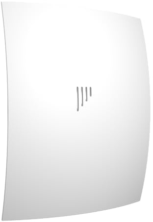 Vlano WING 100/125 TH Badlüfter mit Feuchtigkeitssensor und Nachlauf, 100 mm, 125 mm, 90/165 m³/h, Geräuscharmer Abluftlüfter, Raumlüfter, Deckenventilator, Wandlüfter, IP24, Weiß (100 mm)