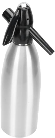 Srliya Sprudelwasser-Soda-Maker, Tragbar, 1 L, Soda-Siphon für die Hausbar, Zubereitung von Cocktails für die Familienküche, Aluminium
