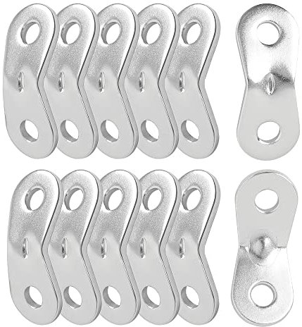 sourcing map 12PCS Aluminum Alloy Guyline Rope Tensioner, Adjustable Cord Adjuster Tent Tensioners for Camping Accessories, Guy Line Adjusters Wind Rope Buckle for Outdoor Hiking Silver tone