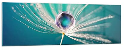 Panorama Bilder auf Glas 160x50cm Glasbild Pflanze Natur Groß XXL Wanddeko Bild im Glas Schlafzimmer Küche Wandbilder Dekoration Wohnzimmer Modern Wall Decor Wand Kunstdruck Art GAB160x50-3991