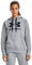 Under Armour Damen Aufwärmoberteil Rival Fleece Logo Hoodie, Steel M Heather/Black/ (035), XS, 1356318-035