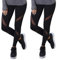 GOVIA 2er Pack Sport Leggings Damen lang High Waist Push Up Sportleggings Gym Pants Sporthose Elastisch Bauchweg Yoga Hose Fitnesshose Laufhose 4107 Schwarz S-M
