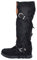 Stivali Donna Indianini Neri Scamosciati con Frange Zeppa Interna 5 cm Cinturino Fibbia Altezza Ginocchio Moda Ibiza (40 EU)