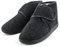 TIESTRA Mens Slipper Boots Warm Felt Slippers Wide Fit Winter Cosy Fur House Shoes Non Slip for Indoor & Outdoor Grey 10UK-44EU