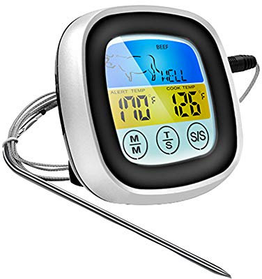 Oven Thermometer Probe Thermometer Digital Meat Thermometer Salter Meat Thermometer Food Thermometer Perfect For Cooking Food Thermometer Perfect For Kitchen Black