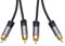 PremiumCord Cinch HQ-Kabel 2xCINCH Stecker auf 2xCINCH Stecker, Audio Video Verbindungskabel, Für TV Handys MP3 HiFi, Geschirmt, Metallverbinder, M/M, Länge 5m