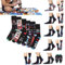 Soxy Mens Gamer For Life Socks - 6 Pairs - Assorted Gaming Controller Designs - Black Socks with Colour Heel and Toe - UK Size 6-11