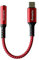 Adapter USB C Auf Klinke,USB Typ C auf 3.5mm Kopfhörer Jack Adapter,Kompatibel mit DAC-Chip， für Samsung Galaxy S21 S20 Ultra S20+ Note 20 10 S10 S9 Plus, Pixel 4 3 2 XL, i-pad Pro und mehr(Rot)