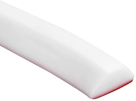 sourcing map Collapsible Shower Water Barrier, 67 Inch Self-Adhesive Shower Corner Water Guard for Kitchen Countertop Cooktop Bathroom Tub to Keeps Dry and Wet Separation, White