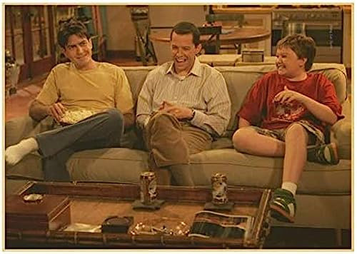 Poster Two And A Half Men Tv Play-Poster, Wandkunst, Bilder, Poster Und Drucke, Leinwandgemälde, Heimdekoration 50X70Cm Kein Rahmen