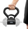 Power Press Kugelhantelgriff, Schwarz, Gußeisen, Universell für Hanteln bis 45 kg, 25-32 mm Durchmesser, Verstellbares Gewicht, Tragbar, Einstellbar, Schwarz
