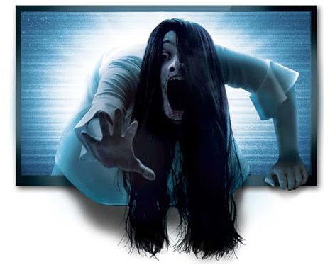 Wand Deko besessener Fernseher 70 x 80 cm