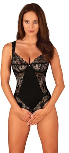 Obsessive Dame Body Sexy Reizwäsche Offener Schritt Spitze Blumenmuster Donna Dream