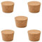 INCREWAY Lot de 5 bouchons coniques en liège pour bouteille de vin en verre, 55 x 45 x 35 mm