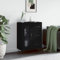 FENLAX Kommode Breite Sideboard Komodenschrank Für Schlafzimmer Flur Wohnzimmer Aparador Standschrank 69,5x34x90 cm Schwarz