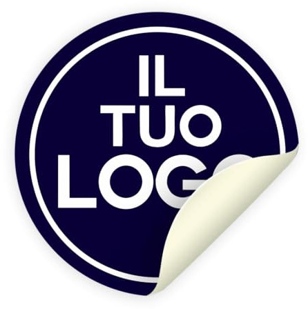 Mr Pubblicità - 70 Adesivi personalizzati - PERSONALIZZALO QUI - carica il tuo file - etichette tag ufficio negozio azienda testo immagine