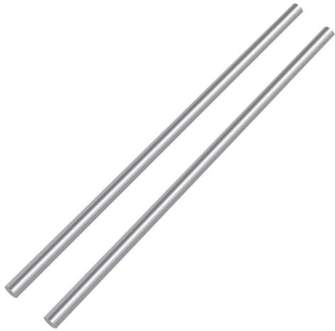 DFDPAXL 2 Stück Aluminium Vollmaterial Rundstab Drehbank Bar 5.5×500Mm-6.5×500Mm, 6061 Aluminium Stab Rundstab Perfekt Für Verschiedene Welle,Diameter 6.5mm