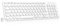 cimetech Rechargeable Wireless Keyboard, 2.4G/Bluetooth Ultra Slim Silent Keyboard for Mac/PC/Laptop/Surface/Smart TV/Notebook - Windows 10/8/7 - White