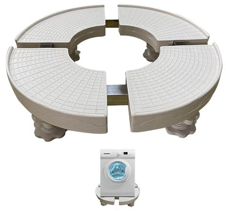 Quzente Small Fridge Stand - Adjustable Washer Stand - Adjustable Refrigerator Stand, Washing Machine Pedestal, Multi-Functional Base for Dryer