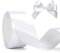 jijAcraft Weiß Satinband Geschenkband 40 mm: Schleifenband 22 m Weiss Dekoband für Hochzeit, Geschenkverpackung