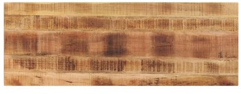 vidaXL Tischplatte, Holzplatte für Esstisch Couchtisch, Massivholzplatte Rustikales Design, Ersatztischplatte, 140x60x2,5cm Rechteckig Raues Massivholz Mango