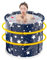 Portable Bathtub,Portable Bathtub for Shower - Foldable Indoor Outdoor Hot Tub | Foldable Bathtub for Adults, Ice Bathtub, Immersion Tub for Adults and Kids, Bathroom C
