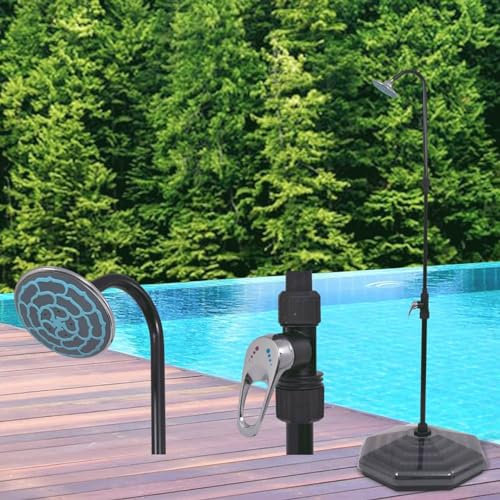 ShGaxin Douche solaire 20 l en aluminium HDPE, douche de jardin, douche solaire pour jardin, douche de piscine, douche de jardin, douche solaire pour jardin
