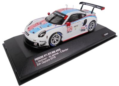 OPO 10 - Voiture Miniature 1:43 Compatible avec Porsche 911 RSR #912 3rd GTLM-Klasse 24h Daytona 2019 Porsche GT Team Ixo 43051