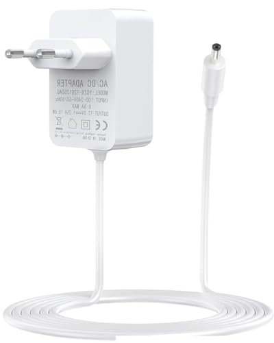 WUSJCOF fuente de alimentación de 15 W para Echo Dot, Echo Show 5, adaptador de corriente del cargador Fire TV Cube con cable de alimentación de 1,5 M (blanco)