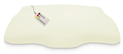 DUKAL | Bezug für Derila (Queensize) Memory Foam Kopfkissen | 30 x 50 cm | aus hochwertigem DOPPEL-Jersey | 100% Baumwolle | Farbe: Creme