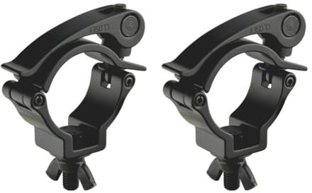 Quick Release Stage Clamp Aluminum Alloy Heavy Duty 220lbs DJ Truss Clamps Pipe/Tube 48-51mm Fit OD 1.89-2inch /