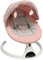 HOARLICN Babywippe Elektrisch, Wippe Aluminiumlegierung 72 X 48cm mit Fernbedienung Moskitonetz mit Zwei Steuerungsmodi mit Superweiche Pfirsichhaut fur 0-12 Monate (rosa)