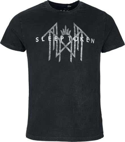 Sleep Token Take Me Back Männer T-Shirt schwarz/grau L 100% Baumwolle Band-Merch, Bands