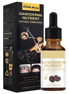 Natürliches Grauhaar Serum Mit Lingzhi Und Bio Nährstoffen, Anti Grau Haarserum Für Dunkleres, Glatteres Haar, Stärkt Haarwurzeln Und Reduziert Spliss 30ml (1PCS)