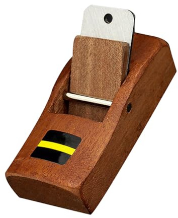 Kleiner Handhobel aus Kunststoff und Metall, 11x4,5x3cm ohne Griff | Holzplatten und Kanten, Kompakt für Selbstgemacht Projekte, Leicht Mitzunehmen