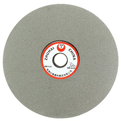 sourcingmap 6-inch Grit 320 Diamond Coated Flat Lap Wheel Grinding Disc Polishing Tool