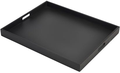 Butler-Tablett, 53,5 x 42,5 x 4,5 cm, Schwarz