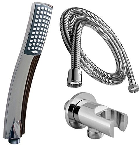 Duschset mit Handbrause Duschschlauch 150 cm und Wandanschluss + Brausehalter/Duschbrause/Dusche
