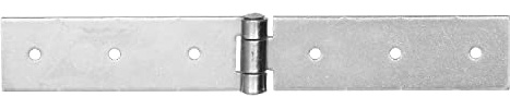 Pollmann®Baubeschläge Kistenband| Scharnier schwer 800 mm, hell verzinkt, 2 Stück